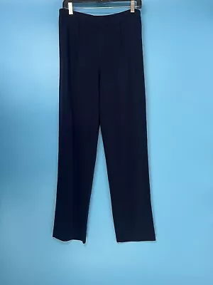 Excellent Exclusively Misook Pants Navy  Knit Straight Leg Pants Size: M • $21
