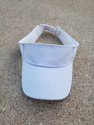 Blank White Vintage Golf Tennis Visor Adjustable Hat Cap 021 • $6.49