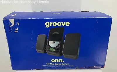 Onn Groove Cd Mini Stereo System With Bluetooth Wireless Technology With Remote • $42.99