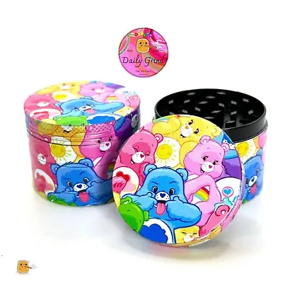 £12.99 • Buy 50mm Cute Colourful 90’s Bears 4-Part Metal Tobacco Magnetic Grinder Funny Gift