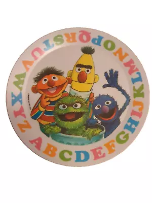 Sesame Street Plate Plastic Artisan Ware Childs Muppets Ernie Bert 1971 1977 8  • $12.99