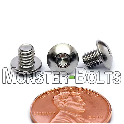 (10) #8-32 X 3/16  Stainless Steel Button Head Socket Cap Screws Coarse Thread • $5.13