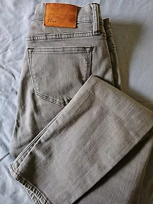 J Crew Toothpick Jeans Size 27T Tall Women Gray Wash Mid Rise Denim Style B0131 • $23.95