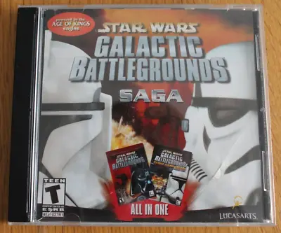 £7.99 • Buy Star Wars Galactic Battlegrounds Saga (PC GAME) All In One Jewel Case