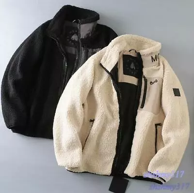 Men Outdoor Moose Knuckles Loose Standing Collar Artificial Fleece Jacket • $42.75