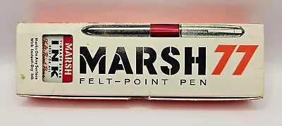 Marsh 77 Felt Point Pen With Refill Kit--Red • $25