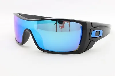 Oakley Batwolf 9101-58 Black Blue Prizm Sports Performance Men Wrap Sunglasses • $208