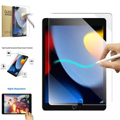 For IPad 9th/8th/7th Gen 10.2 In Tempered Glass Screen Protector Full Film Cover • $13.49