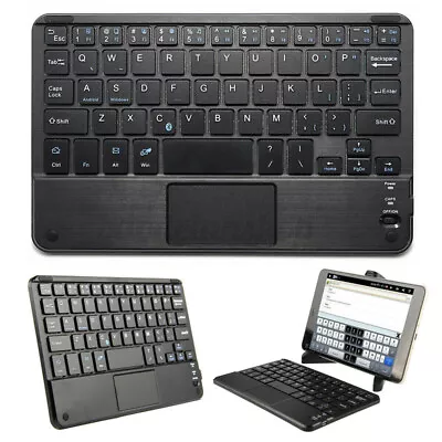 Mini Bluetooth Keyboard Wireless Ultra Thin W/ Touchpad For IOS Android Windows • $15.98