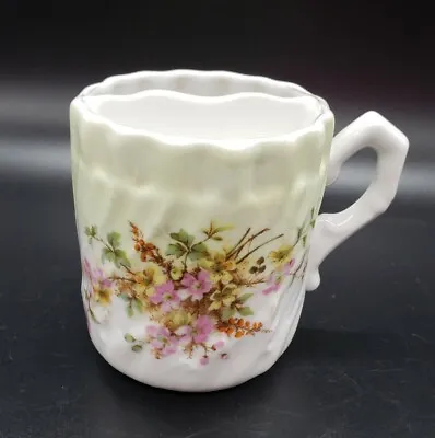 Vintage Shaving Mug Mustache Cup Porcelain Floral • $12.95