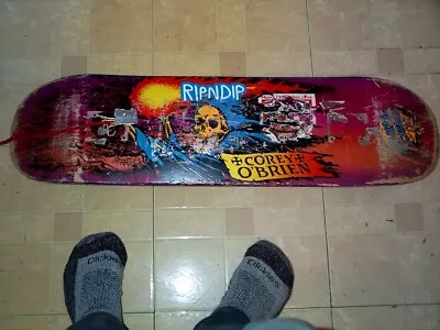 SKATEBOARD DECK RIPNDIP Skull Theme RARE Santa Cruz Corey O'Brien Skate Board • $895