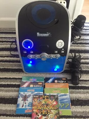 Mr Entertainer CDG Karaoke Machine With Bluetooth & Flashing LED Lights 7 Cds • £40