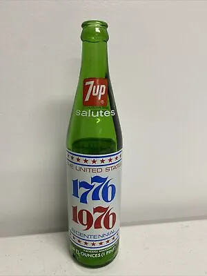 7Up Commemorative Dual Sided Bicentennial 1776-1976 Liberty Bell Bottle - Empty • $4.99