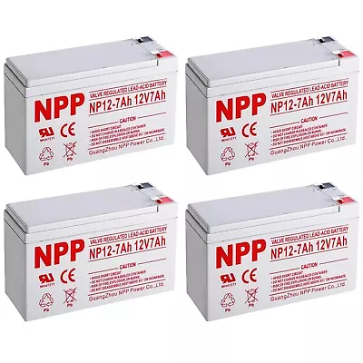 NP12-7Ah (F1 4pcs) 12V 7Ah SAL Battery For Razor Scooter Wheel UB1270 Verizon • $179.95