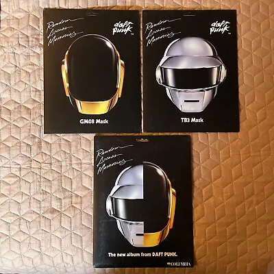 DAFT PUNK Random Access Memories SET OF  3:TB3GM08&Split Helmet 3D Make-A-Mask • £221.97