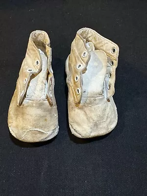 Vintage Leather Baby Shoes Or Doll Shoes  • $2.50