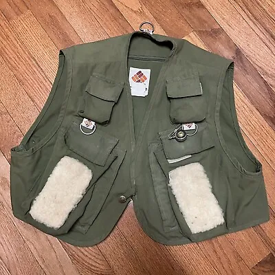 VTG Columbia 80s Fly Fishing Vest With Trout Unlimited Sponsor Patch Size Med  • $28
