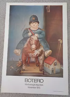 Fernando Botero Poster Boy Child On A Horse 1975 Marlborough Gallery NYC Toys • $19.99