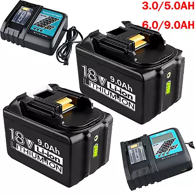 For Makita 18V 9Ah Battery LXT Li-ion BL1860 BL1850 BL1830 Bl1815 Cordless Tool • $16.89