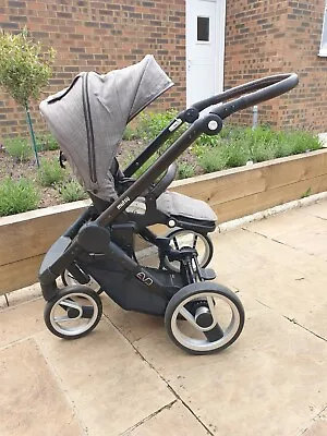 Mutsy Evo Stroller - Farmer Edition With Black Frame And Earth Colour • £200