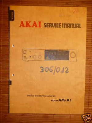 Service Manual Akai AM-A1 Amplifier Original • $23.55