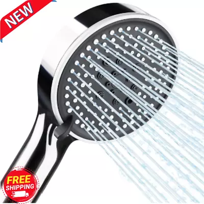 HOPOPRO High Pressure Shower Head 5 Settings Fixed Showerhead 4 Inch High F... • $12.99