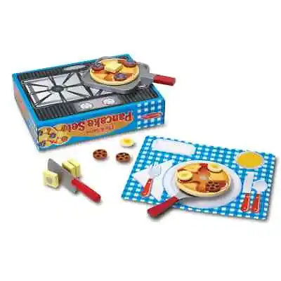 Wooden Flip & Serve Pancake Set: Melissa & Doug Play Food Toy  • £22.99