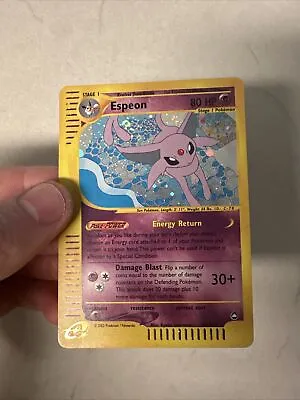 Pokemon Card - Espeon Aquapolis H9/H32 Holo Rare • $197.33