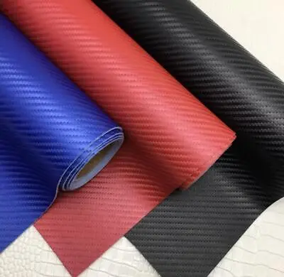 Carbon Fiber Microfiber Leather Fabric  Width: 140 Cm Length: 50 Cm • £35.99