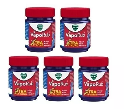 5 X Vicks VapoRub Xtra Strong For Cough Cold Runny Nose & Headache- 25ml • $22.99