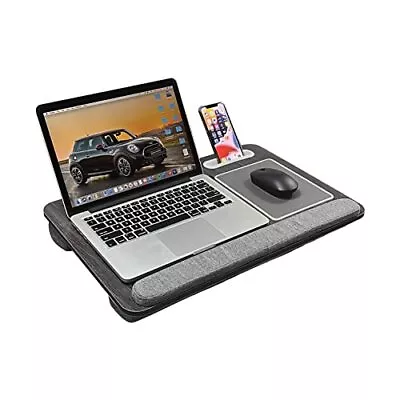 MCMACROS Laptop Lap Desk Home Office With Cushion Mouse Pad • £42.98