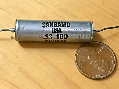 SANGAMO USA VITAMIN Q  TYPE CAPACITORS ~ 0.33uF/100V ~ PIO ~ GUITAR TONE ~ NOS • $2.99