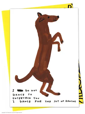 David Shrigley Birthday Greetings Card Funny Comedy Humour Novelty Cheeky Joke • £2.95