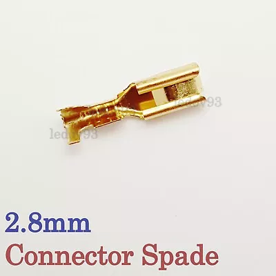 Male And/or Female 6.3mm/2.8mm Spade Connector Wire Plugs Pin Car Motorbike • £3.60