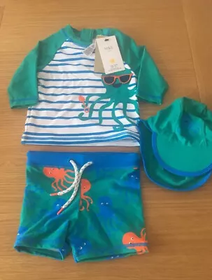 Rrp £20 Bnwt Marks And Spencers 3 Piece Uv Suit 12-18 Months • £10