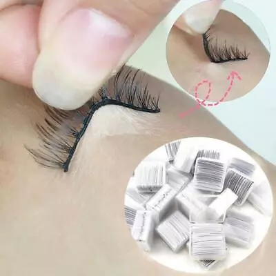 34pcs Reusable Self Adhesive Glueless Strip With Glue False Eyelash Eyel Z0S0 • £2.99