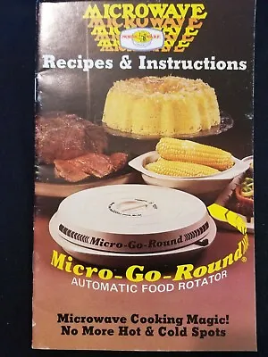 Nordic Ware Booklet Microwave Micro Go Round Recipes Instructions Auto Rotator  • $9.99