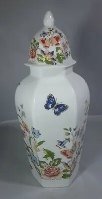 £12 • Buy Stunning Aynsley Cottage Garden Large  Vase Jar  With Lid Butterflies Flowers 