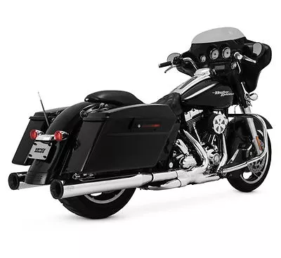 Vance & Hines Exhaust Eliminator 400 Slip-ons For Touring Chrome/Black 16706 • $565.99