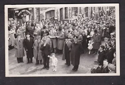 £15 • Buy Wales Glamorgan Pontypridd Rhondda ABERCYNON? Crowds C1940-50s PHOTOGRAPH