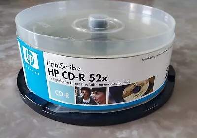 HP Lightscribe CD-R 700mb 52x Recordable Media Spindle 15 Pack • $18.95