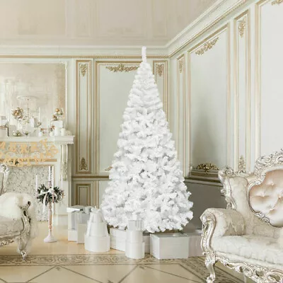 7Ft White Christmas Tree Artificial Tree Holiday Decorations Indoor Outdoor US • $56.99
