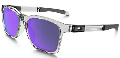 Oakley Catalyst Violet Iridium Lens Polished Clear Sunglasses OO9272-05 55 • $79.95