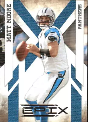 2010 Epix Silver Carolina Panthers Football Card #14 Matt Moore /250 • $1.69