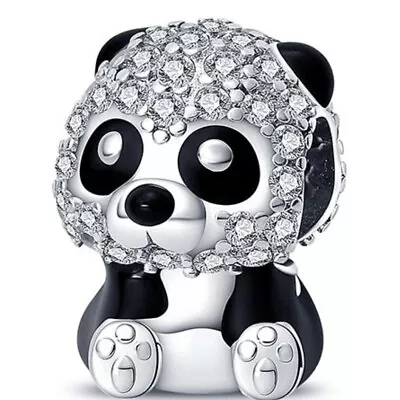 Sterling Silver 925 Panda Charm For Bracelet • $25.99