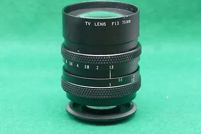 Navitar 75mm F1.3 C-Mount TV Lens Converted To Sony E Nex Close Focus • $49.95