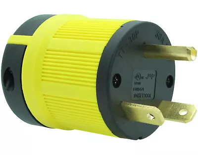 $14.97 • Buy NEMA TT-30P Male Plug Replacement Cord Connector Heavy Duty RV Generator TT30P