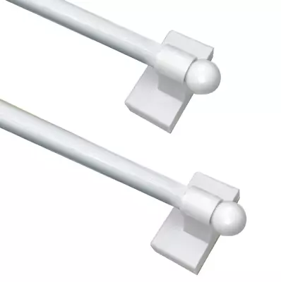 Magnetic Curtain Rods For Metal Appliance Doors Windows Adjustable 16 -28  (2Pk) • $12