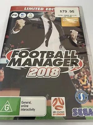 PC FOOTBALL MANAGER 2018 LTD EDITION (b26/1) Free Postage • $30