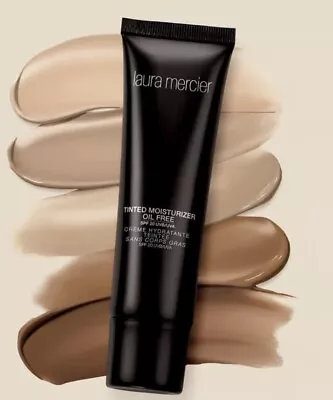 3x Laura Mercier Tinted Oil-Free Moisturiser SPF 20 50ml 1w1 Porcelain RRP £40 • £29.99